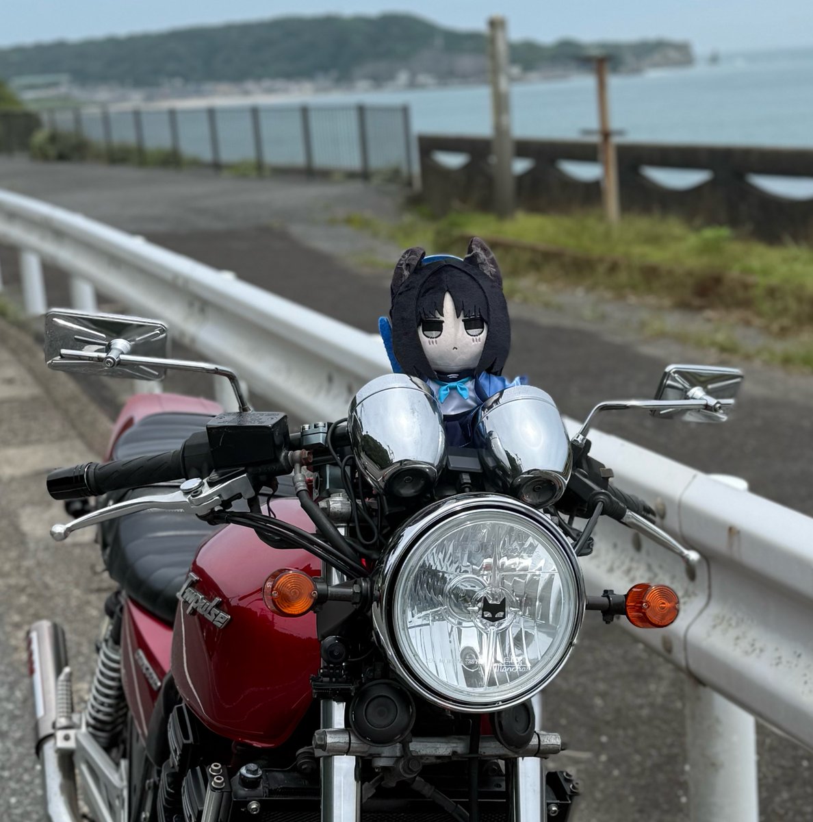 Rapidx88s's tweet photo. キキョウぬい買ったら一番やりたかったのがマーシャルのヘッドライトと並べて写真を撮ること🐈‍⬛
これが一番上手く撮れた気がする https://t.co/FAgGLoQcBa