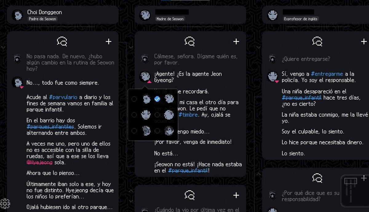 das95balas's tweet photo. 10. No Case Should Remain Unsolved
Juego cortito (3h) que me ha recomendado mi señora. El gameplay es solo texto, tienes que ordenar y asignar declaraciones de un caso sin resolver para ir sacando otras y al final resolver todo. Está bastante chulo y el plot twist mola bastante. https://t.co/mox9sBma51