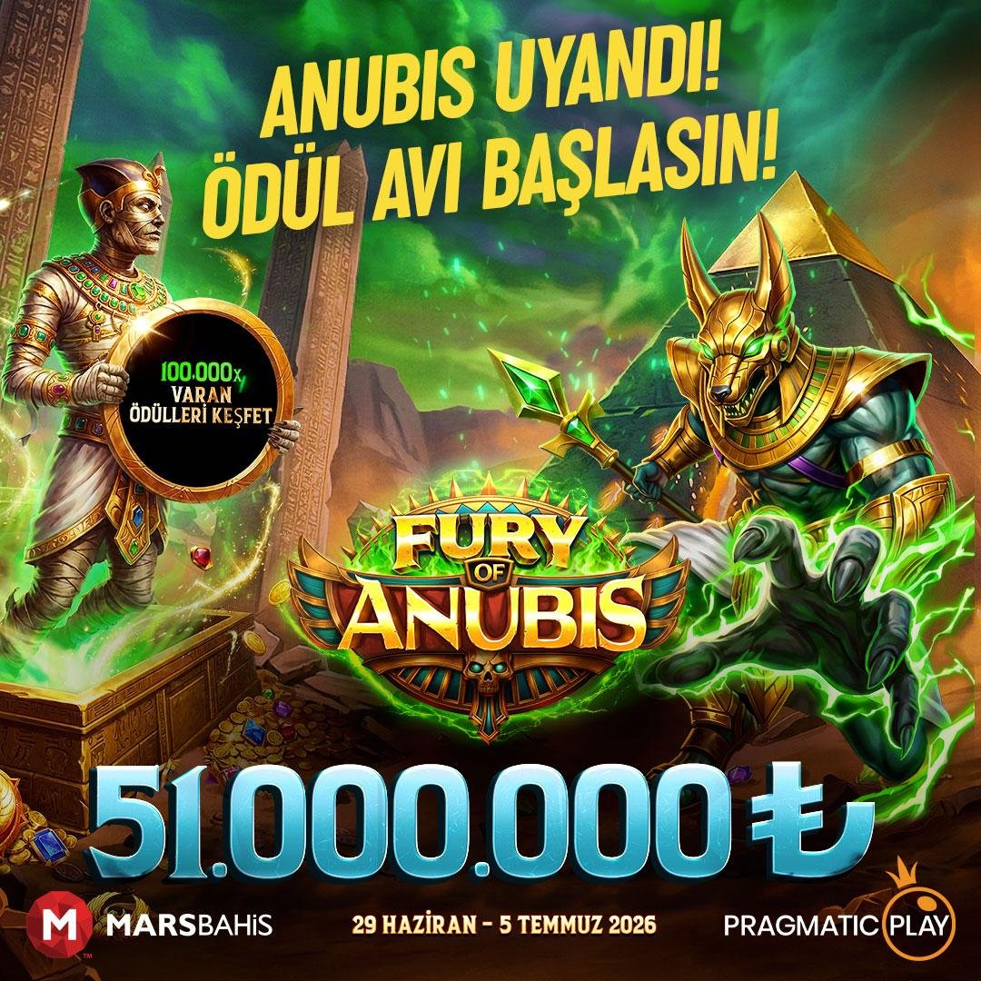 bonuslarTR's tweet photo. Anubis uyandı... #Marsbahis'te ödül avı başlıyor!🔥🔥

Antik Mısır'ın gizemini keşfet, Anubis'in hazinesinin peşine düş!💰

💰#PragmaticPlay'in yepyeni promosyonuna hemen katıl, hemen kazanmaya başla! 

👉 https://t.co/hFDBjYu2h6 💸 https://t.co/Qw5ds9gs9s