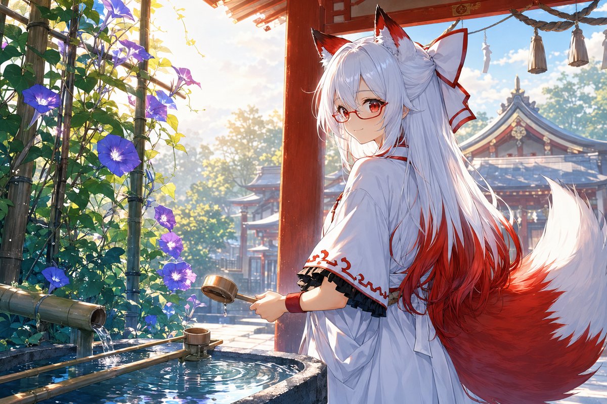 kokonoe_kokage's tweet photo. おはようなのじゃ！

七月の朝へ一礼じゃ、
新しい縁を今日そっと笑顔で迎えるのじゃ。

夏の扉が開く音するぞ、
無理せず今日ゆるり明るく渡るのじゃよ。

#おはようVTuber
#VTuber準備中 https://t.co/sBmt1LmrCz
