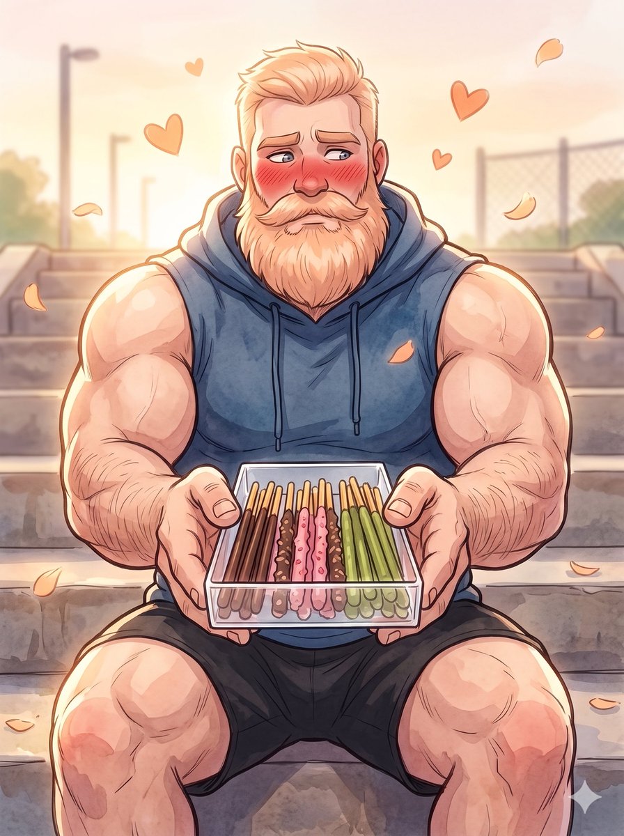 BakaAda98's tweet photo. Aww~! You made this for ME!? 🥹

#AIart #BearArt #Bara https://t.co/ppIccExJ4T