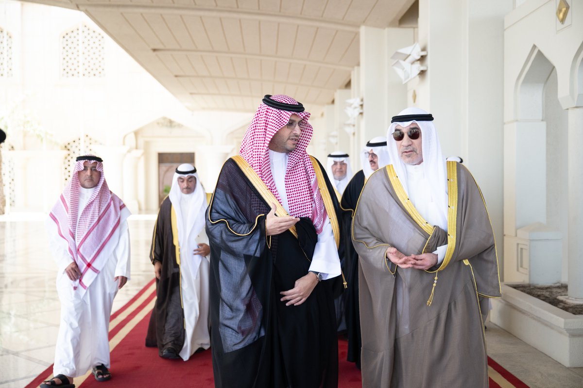 SPAregions's tweet photo. النائب الأول لرئيس مجلس الوزراء وزير الداخلية الكويتي يستقبل الأمير تركي بن محمد بن فهد.
https://t.co/POdgY0FkXq
#واس https://t.co/h5utWWYOt2