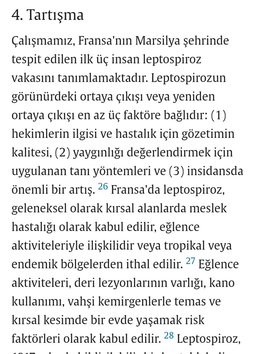 mgdgn68's tweet photo. @queenpw1 @RahmetleAniyorz @KSGUNAY21 @ilgazcinar73 Makalede leptozpirozdan bahsedilmis vebadan değil. Ne olduğunu arastirirsiniz. Sadece kemirgenden bulaşmıyor. Genellikle yoksul çöp yönetimi aksayan yerlerde ortaya çıkmış. Başıboş köpek ve kedilerin sorunu çözdüğünden de bahsedilmiyor. https://t.co/riDmC2LBO4