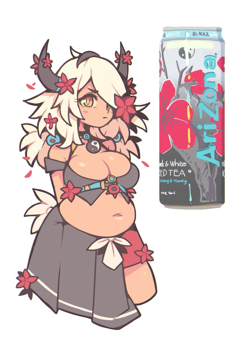 PoorsDraws's tweet photo. Black and white iced tea https://t.co/RP5zwW8a99