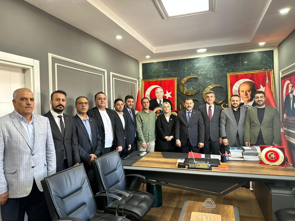 Sanliurfa_MHP's tweet photo. Cumhur İttifakı ortağımız AK Parti Şanlıurfa İl Başkanı Sayın Mehmet İlhami Günbegi, Haliliye İlçe Başkanı Sayın Mustafa Bağmancı, Karaköprü İlçe Başkanı Av. Sayın Orhan Çelik, Eyyübiye İlçe Başkanı Sayın Süleyman Elgün ve AK Parti Kadın Kolları  Başkanı Sayın Zehra Ay, İl Başkanımız Sayın Ecz. Osman Mutlu’ya hayırlı olsun ziyaretinde bulundular.

Nazik ziyaretlerinden dolayı kendilerine teşekkür ediyoruz.