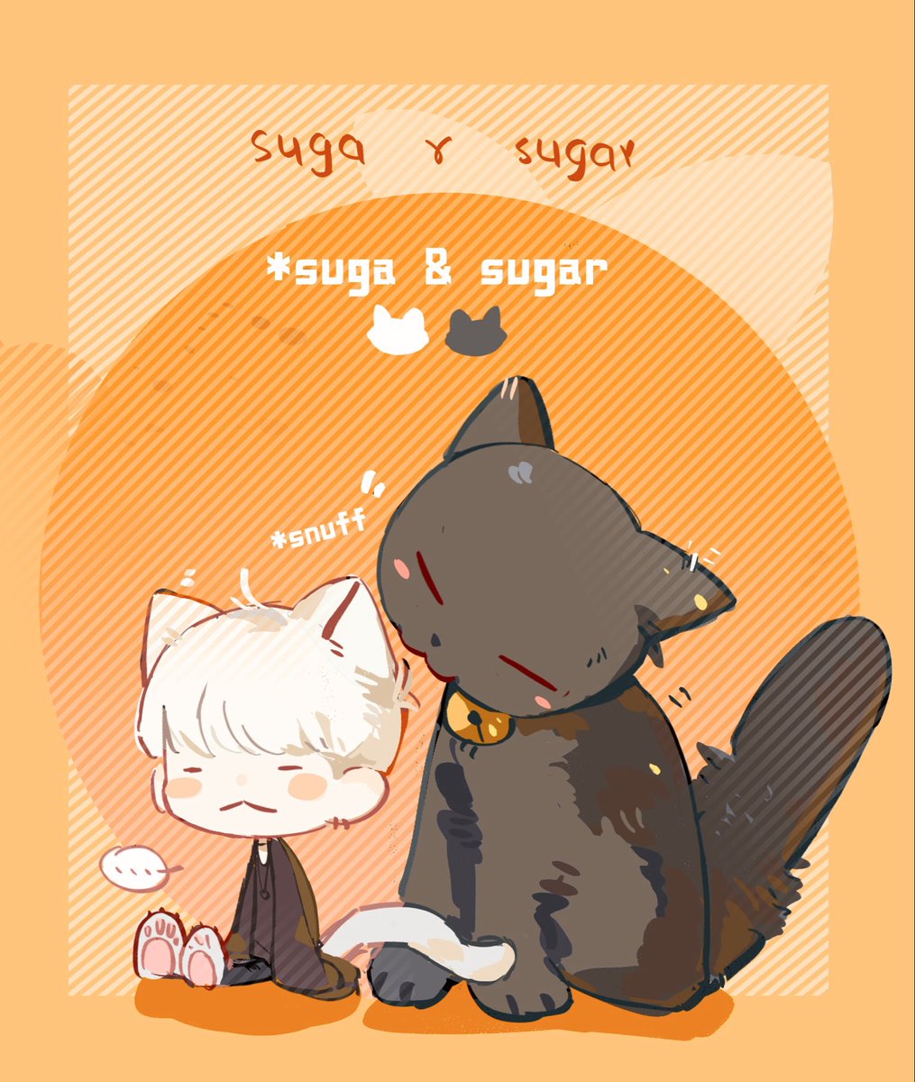 xpyaooopotion's tweet photo. 糖和糖/猫和猫🐈🐈‍⬛

#btsfanart #suga https://t.co/ZW9nv0vhg3