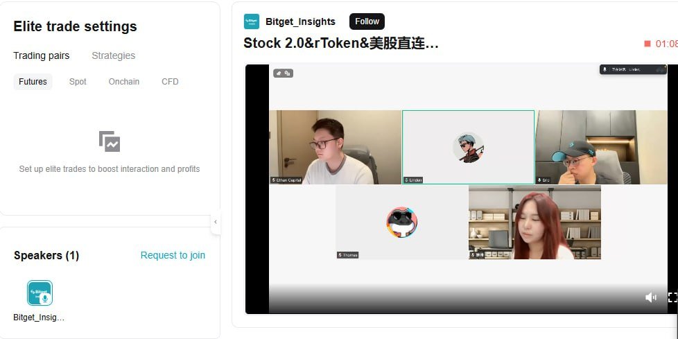 tarjonfrank's tweet photo. @Bitget_zh 已经加入直播,正在认真听分享!🎧 嘉宾对 Bitget 美股2.0 的讲解非常清晰,尤其是 rToken 和美股直连交易的区别,让我收获不少。期待后面还有更多实用内容和市场分析,也祝直播圆满成功!📈🚀
#Bitget #BitgetLive #BitgetStock #USStocks #Trading #Crypto #Web3 #Investing #BTC #ETH https://t.co/CAjabcXc7S