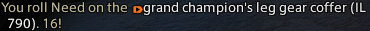 numuzz's tweet photo. dw maybe next week i will roll above a 20 :D!!!!! i love ffxiv loot system https://t.co/6Y061nDmlK