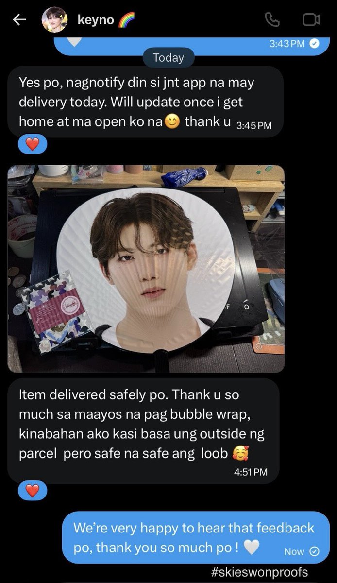 skieswonstore's tweet photo. 💌 #skieswonproofs 

Feedbacks for today! Thank you very much for trusting us with your pasabuys! 💗✨ https://t.co/LqV5t6iFa5