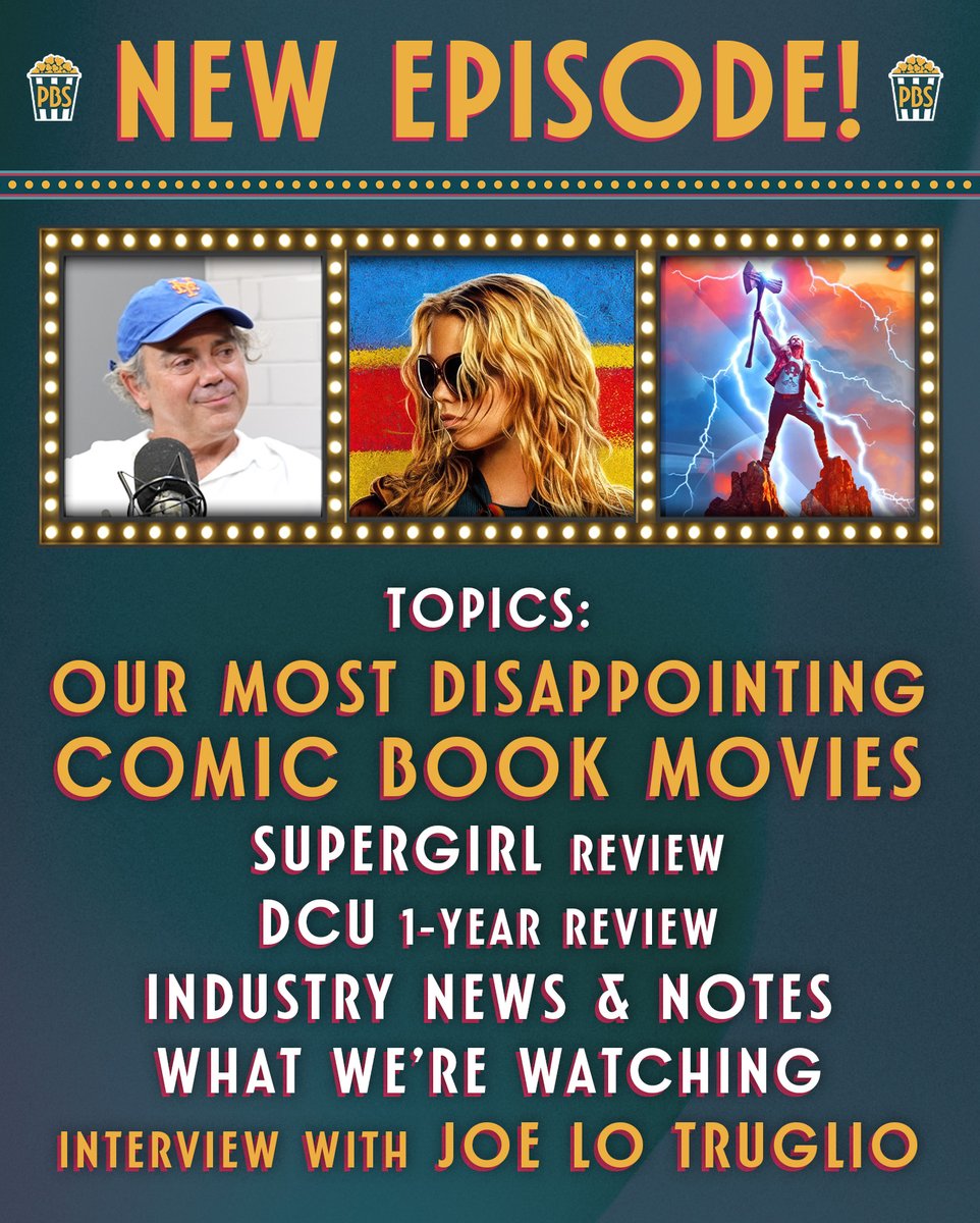 ProjBigScreen's tweet photo. 🍿 NEW EPISODE 🍿

• Interview with Joe Lo Truglio @JoeLoTruglio 
• Our Most Disappointing CBM’s
• #Supergirl Review
• Featuring Special Guest - @RobbieBarstool 

https://t.co/1wRDwsQMoL https://t.co/uzMt6FIK3f