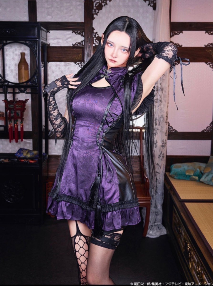 QOOZA_JP's tweet photo. 🖤ONE PIECE × QOOZA💜
BOA.HANCOCK CHINA DRESS https://t.co/WdG9NbxF8K