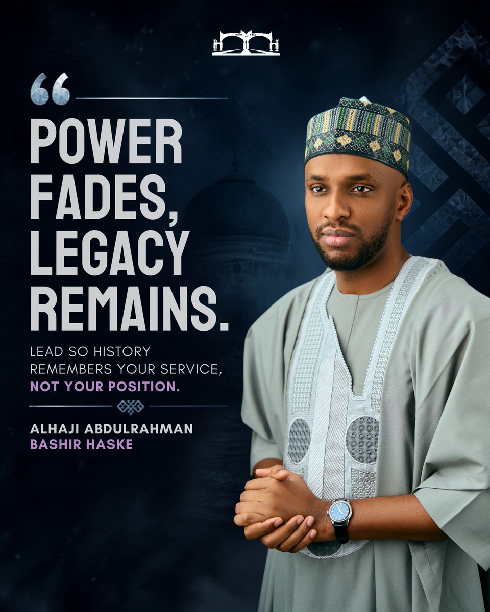 OfficialABHaske's tweet photo. History does not remember those who held power; it remembers those who used it to serve. Titles expire. Character endures. Legacy lives on. https://t.co/xAbLgi0WsZ