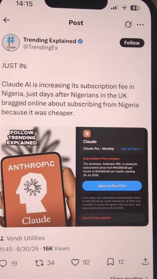 4llowtrain's tweet photo. See wetin una cause again 😡
Omo its not easy to be a Nigerian 

Wetin my eye just see https://t.co/wqOy3hDkty