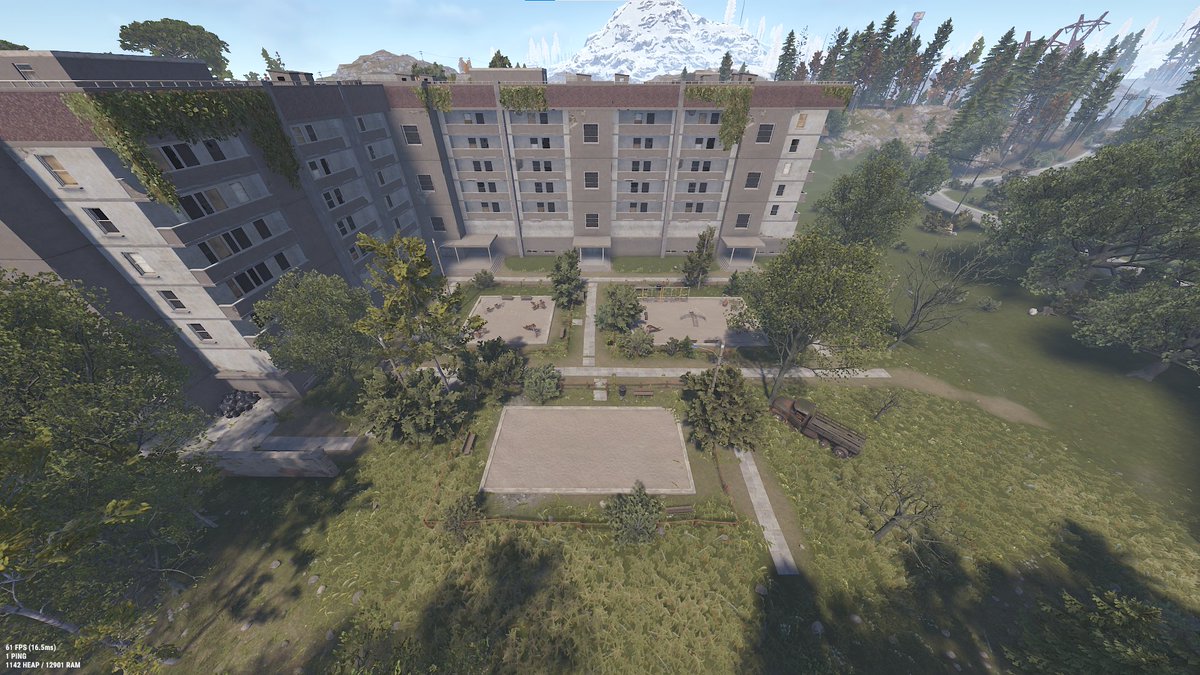 Jdemasiado1's tweet photo. 🏢 Tras probar la nueva generación de mapas de #Rust, el nuevo monumento Apartment Complex empieza a aparecer en mapas de 3300 de tamaño en adelante.

¿Y esa pista de petanca...? 👀

#PlayRust #RustGame #Facepunch #calvoland #rustserver https://t.co/5wL7EOq3pw