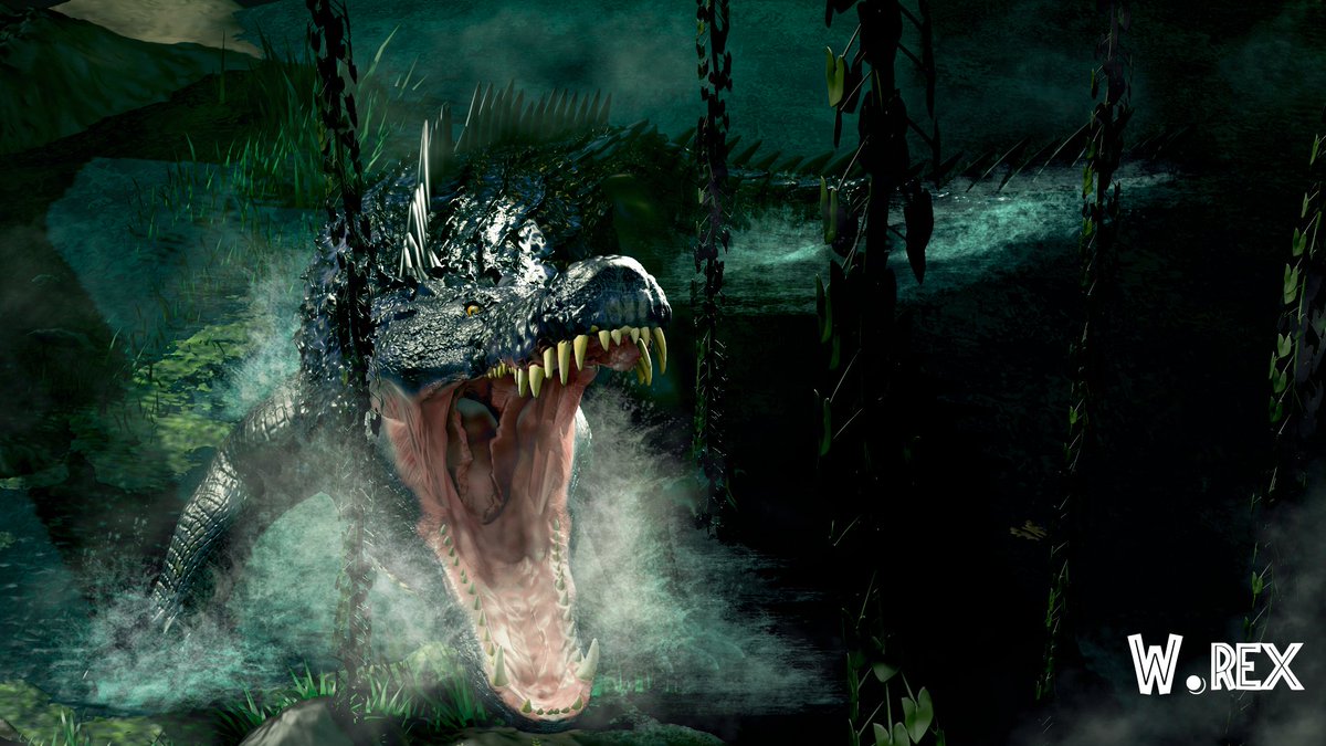 vankev's tweet photo. J30 Deinosuchus 

#Deinosuchus #jurassicpark #jurassicjune #jurassicjune2026 #JurassicWorld #zbrush https://t.co/KjkGptu9lC