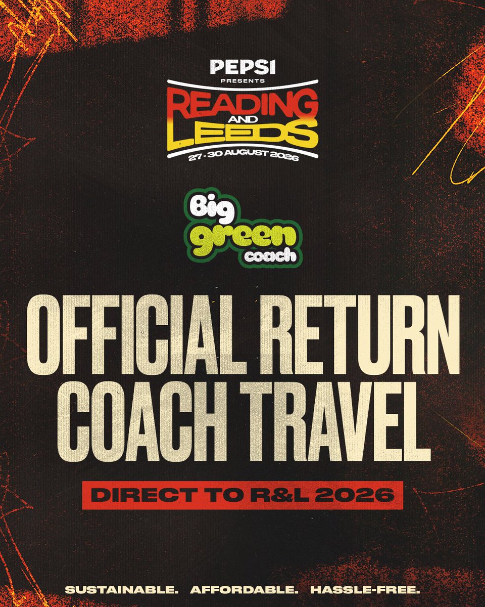 OfficialRandL's tweet photo. Whether you're a weekend camper or a day ticket holder, lock in your @biggreencoach travel with just a £1 deposit, then spread the remaining cost with interest-free instalments. https://t.co/0KPNEVIuBc