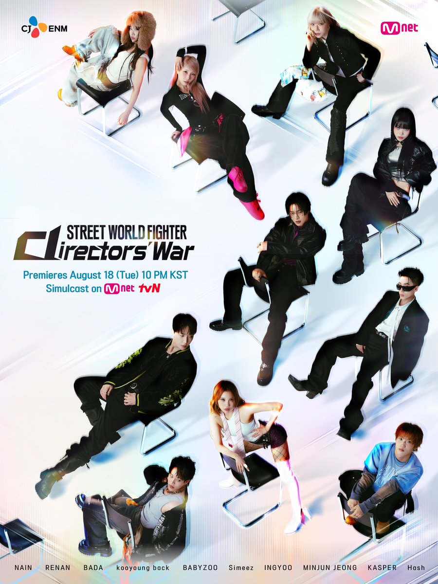 revistakoreain's tweet photo. A Mnet confirmou a estreia de #StreetWorldFighterDirectorsWar para 18 de agosto.
O reality reunirá os coreógrafos #NAIN, #RENAN, #BADA, #BackKooyoung, #BABYZOO, #Simeez, #INGYOO, #JeongMinjun, #KASPER e #Hash em batalhas pela direção criativa das performances.
cr: Soompi https://t.co/BeTUBbF9Tx