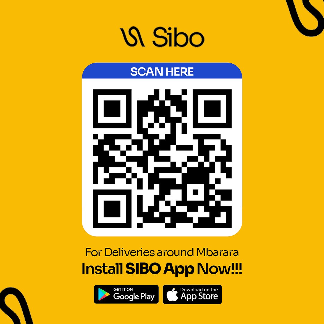 Siboapp's tweet photo. Your next favorite meal is just one scan away. 📲
Scan the QR code, download the app, and enjoy fast, reliable food delivery across Mbarara
 #OrderWithSIBO https://t.co/OCySIeDAlE