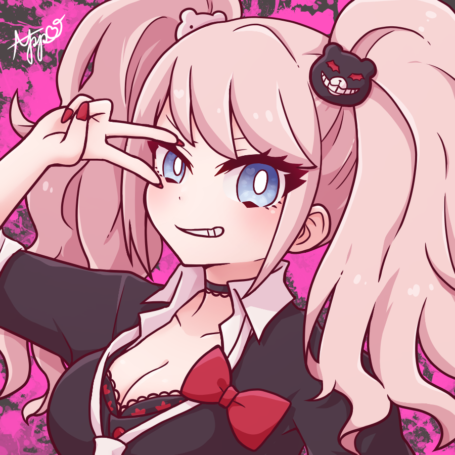 🖤江ノ島盾子ちゃん🤍 - 雨唯りんご | イラスト - アートストリート