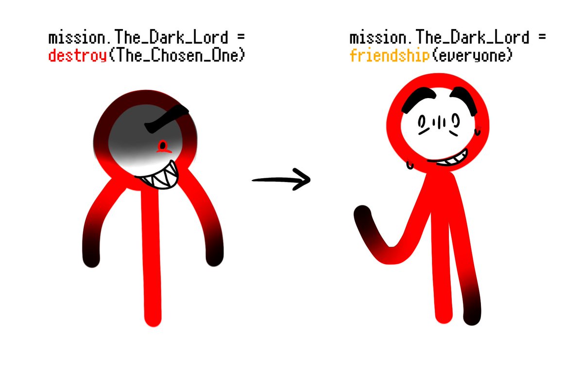 wochikka's tweet photo. A little AU with TDL:
His code was rewritten, and now, instead of causing destruction, his mission is to befriend others - but obviously, they don't trust him, and the reason for that is clear and understandable

#alanbecker #ava #animatorvsanimation #AvATDLredemptionAU https://t.co/eyD3KPB9sM