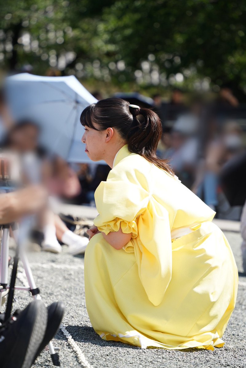 OTOBOKE_Kn's tweet photo. ふぁんさも欠かさない姫さま、ちょこんとしててかわいい🐥⸒⸒

 #熊本城おもてなし武将隊
 #八十姫 さま https://t.co/U6M4uR1mlz
