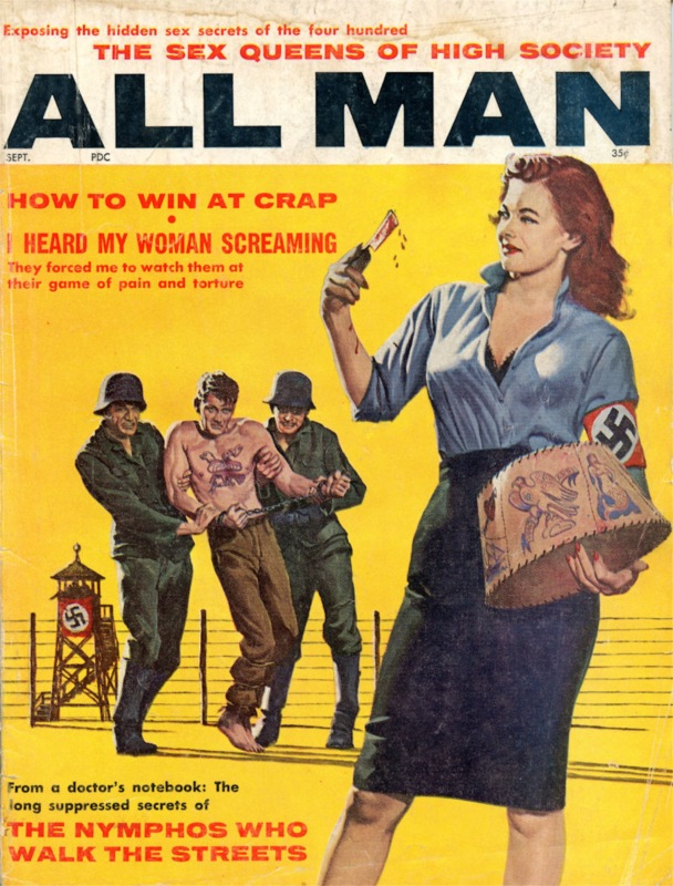 collin_cleary's tweet photo. One of the odd, religiousy things about the whole World War II myth is that anyone who questions any part of it is immediately suspected of sympathizing with Hitler. This has led to the development of an elaborate, baroque mythology about the actions of Hitler and the Nazis. No reasonable person would deny that the Nazis were responsible for many crimes. (Though somehow most Westerners remain completely unaware that far more people were killed by the Communists.) The trouble is that all claims about Nazi crimes, no matter how fantastic, are immediately believed by credulous, myth-addled Westerners. And any skepticism will produce raised eyebrows and suspicious looks.
Hollywood is, of course, a rich source of the wildest Nazi atrocity fantasies. My favorite example is The Night Porter, in which (in a flashback sequence) SS officers (wearing the wrong uniforms, I might add) use a bunch of Jewish children on a merry-go-round for target practice! Now, if you relate this to a normie and say that you think it’s a bit implausible the reaction will be gaping incredibility and a response like “That kind of shit happened, man!” But the basis most of the slumbering ones have for making such a claim is – you guessed it – other Hollywood movies. The recent what-if-the-Nazis-won-and-took-over-the-world TV series The Man in the High Castle is so replete with absurd myths about the Nazis it is actually a laugh riot (“It’s Tuesday. We burn cripples on Tuesday”). But try expressing that view to normies and see how they react. You see, this isn’t about history. It’s about the central myth of a religion. To question any part of it is to become a heretic: to align oneself with the Evil One.