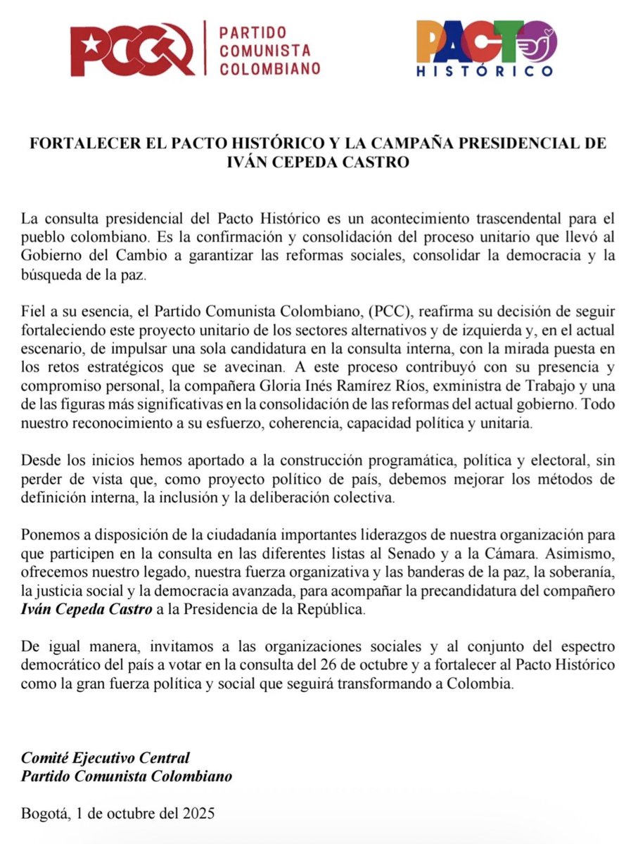 danyhurtado_2's tweet photo. ‼️Estimado @DeputySecState, le pido encarecidamente que revisen este tema urgente. El Pacto Histórico, nueva coalición de Petro incluye al Partido Comunista Colombiano el cual siempre ha sido realmente las FARC. Por eso deben incluir al Pacto Histórico a la lista OFAC y quitarle la visa a todos sus militantes. 

Copio en este mensaje al Secretario @SecRubio . Este no es un asunto menor, es fundamental para la seguridad del hemisferio, teniendo en cuenta que las FARC mandan mucha droga a Los Estados Unidos y atentan contra las bases norteamericanas en Colombia. 

Adicionalmente fueron miembros del Pacto Histórico los que hicieron acuerdos bajo la mesa con todo tipo de narcotraficante, con las FARC, el ELN y el Clan del Golfo, organizaciones terroristas enemigas de los Estados Unidos para llegar al poder y posteriormente para quedarse. 

Les dejo aquí una pequeña parte de la evidencia. Muchas gracias por su atención. 🙏🏻🙏🏻🙏🏻