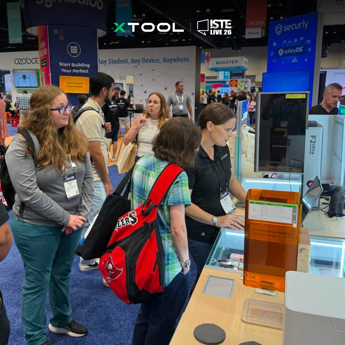 xToolOfficial's tweet photo. 🎉 Day 1 at #ISTE2026 is officially in the books—and what an incredible start!
The energy at Booth 2350 has been amazing, there's still time to join us! 
📍 Orange County Convention Center | Orlando, Florida
📅 June 29 – July 1, 2026
📍 Booth 2350 https://t.co/9BjcVkuNd1