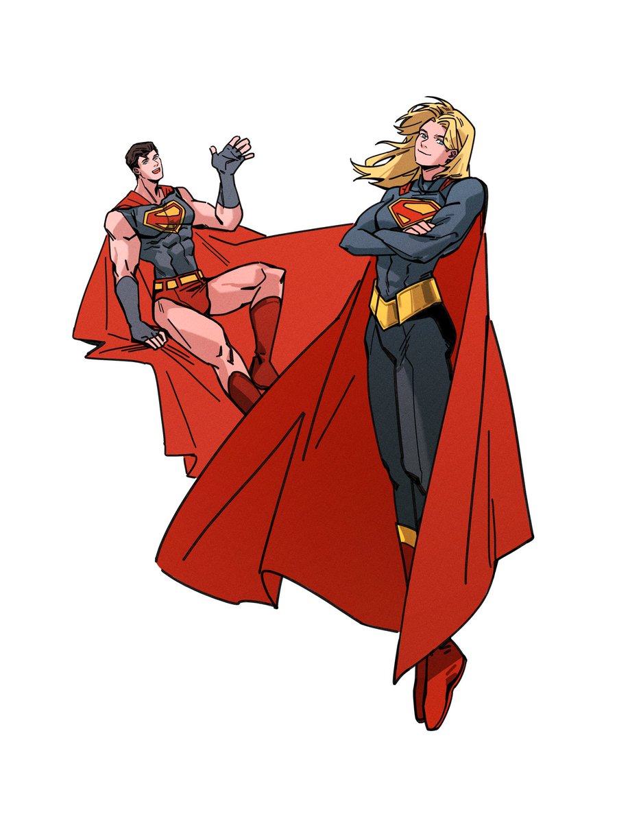Aifu404's tweet photo. 不爽dcu给卡拉设计的卡比裙所以重新设一下制服
#Supergirl #superman https://t.co/jhEqmcno4D