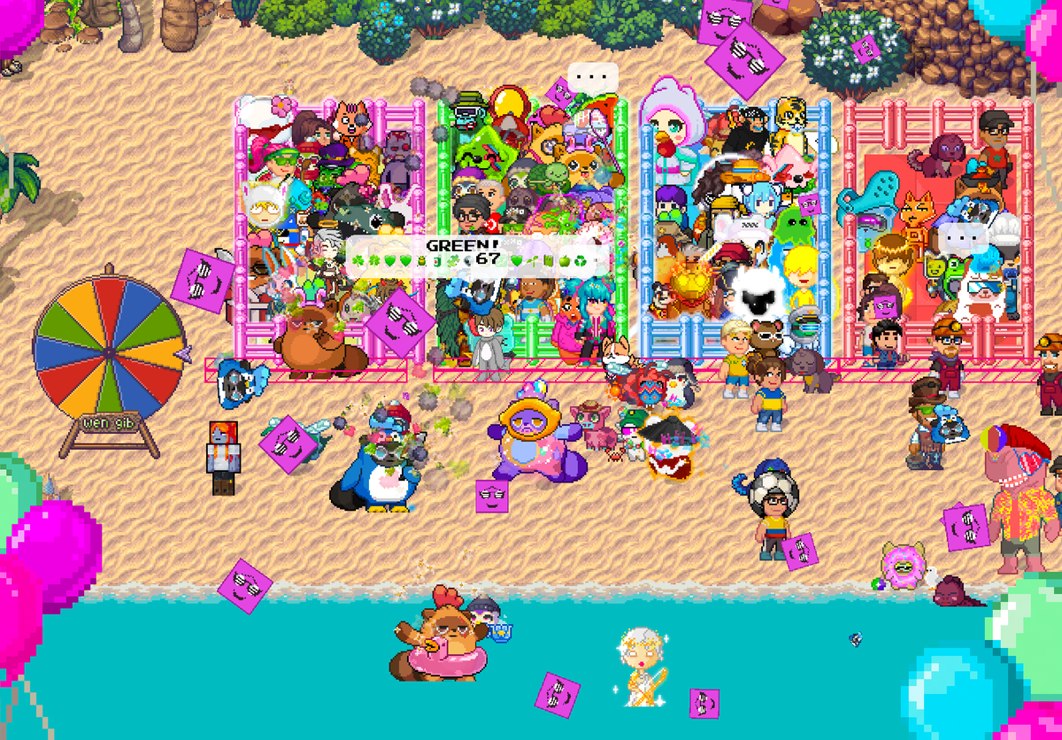 zombinaaaaa's tweet photo. FAREWELL ALRICKI! ✨

Today, we gathered in @pixels_online to celebrate @AlrickChewy and thank him for everything he has done for the Pixels community and Pixels creators! 🙏

Alricki has brought so much fun and positivity to our community. And as one of the Pixels creators, I truly appreciate all the work, effort, support, crazy ideas and unforgettable moments! 🙌

We love you and wish you all the best! 💖

📍 The Beach