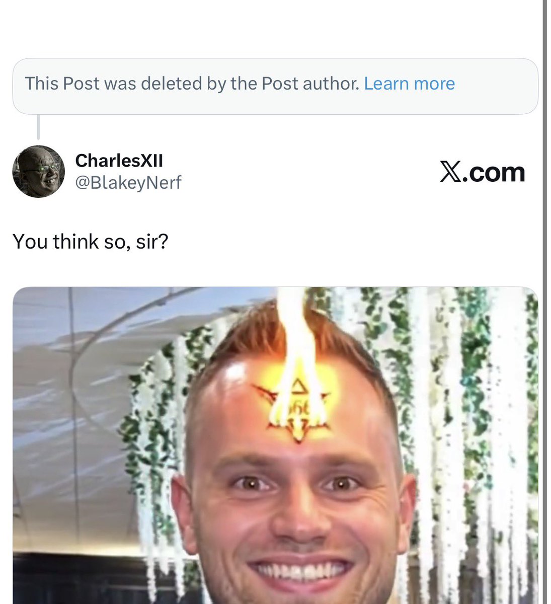 BlakeyNerf's tweet photo. @JayTC53 Lmao he deleted the whole post. https://t.co/2DWASqMS29