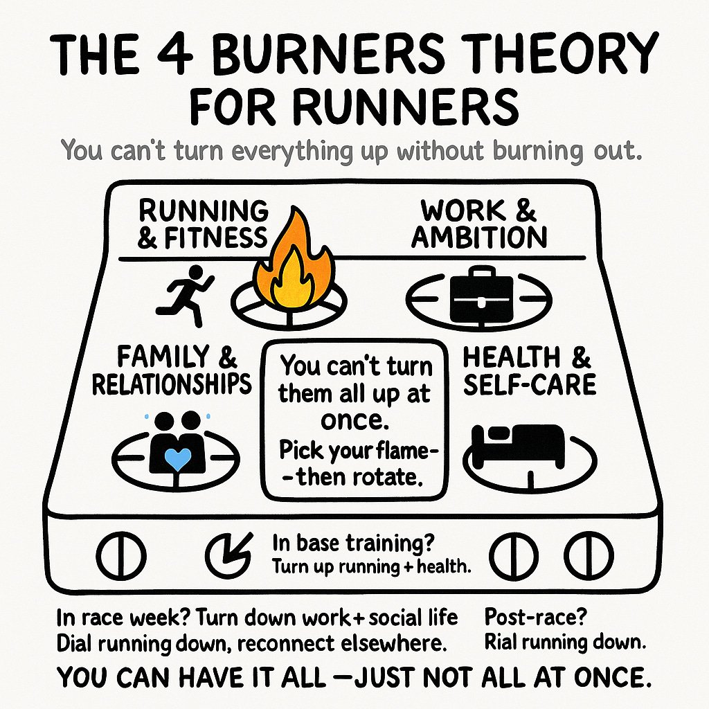thecurioustales's tweet photo. Let’s break down each burner:

• Family = connection, marriage, kids
• Work = career, business, ambition
• Health = sleep, fitness, energy
• Friends = social life, joy, belonging

Each takes gas.
Each needs time.

But you only have so much fuel. https://t.co/MvAhiEAmPL