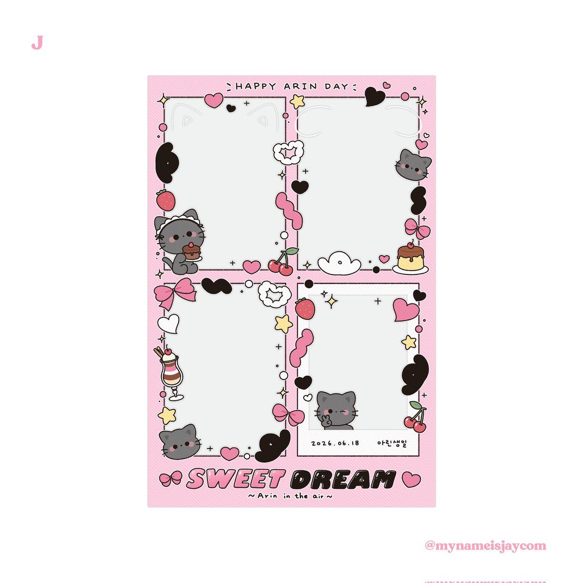 mynameisjaycom's tweet photo. 오마이걸 아린 님 4컷프레임, 공지 작업
#프레임 #커미션 

*프레임 공지 중 우측 프레임은 제가 작업한 디자인이 아닙니다. https://t.co/05Clr9We8J