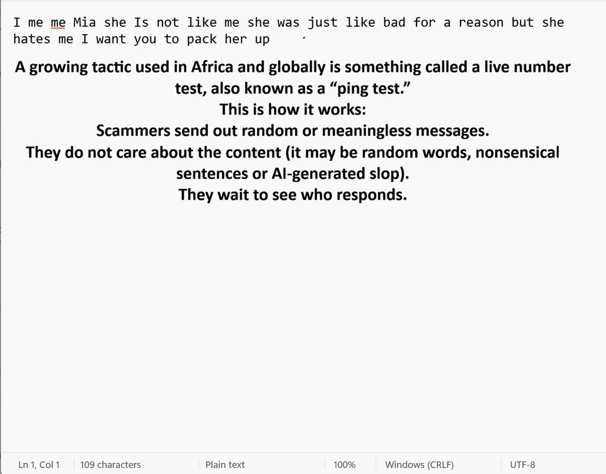 SEOandM's tweet photo. Email-to-SMS Spam in Africa: Understanding T-Mobile Gateway Abuse, Spoofing, and “Live Number” Tests.
https://t.co/E8VF005NAr https://t.co/6n0WHUeleK
