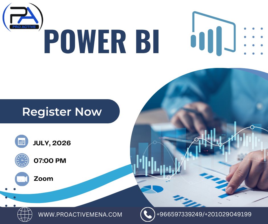 proactivepmp's tweet photo. 🚀 حوّل الأرقام إلى قرارات مع دورة Power BI
تعلم عمليًا بناء Dashboards وتقارير احترافية، تنظيف البيانات، Data Modeling، واستخدام DAX لتحويل البيانات إلى Insights واضحة.
🎁 خصم لفترة محدودة
🔗 التسجيل: https://t.co/S043cGr1CT
📱 https://t.co/dLlQlAHM7i
#PowerBI #DataAnalysis https://t.co/DkYJTAxG4c