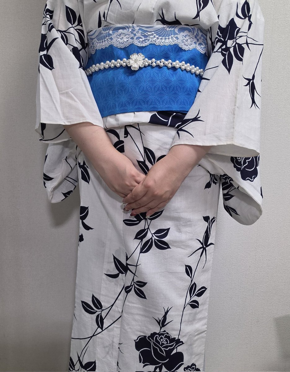0426wanko's tweet photo. たのしみにしてた帯が届きました！
真斗はもっとロイヤルブルーっぽいと思ったけど意外と明るめの青！
浴衣は祖母が母のために縫ったものを受け継ぎました😊
夏祭りいっぱい行くぞ～ https://t.co/iU9Roa4Z1X