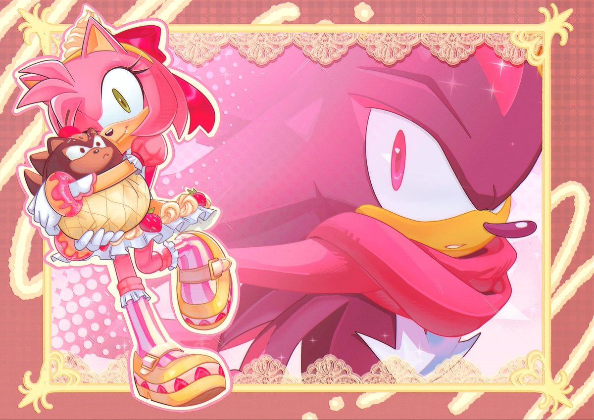 mysti_eris's tweet photo. Second (&amp; personal favourite) piece I did  for the #shadamy zine. Was honoured to help make a pice for the title page ^^

#shadowxamy https://t.co/K2BoqsmBLU