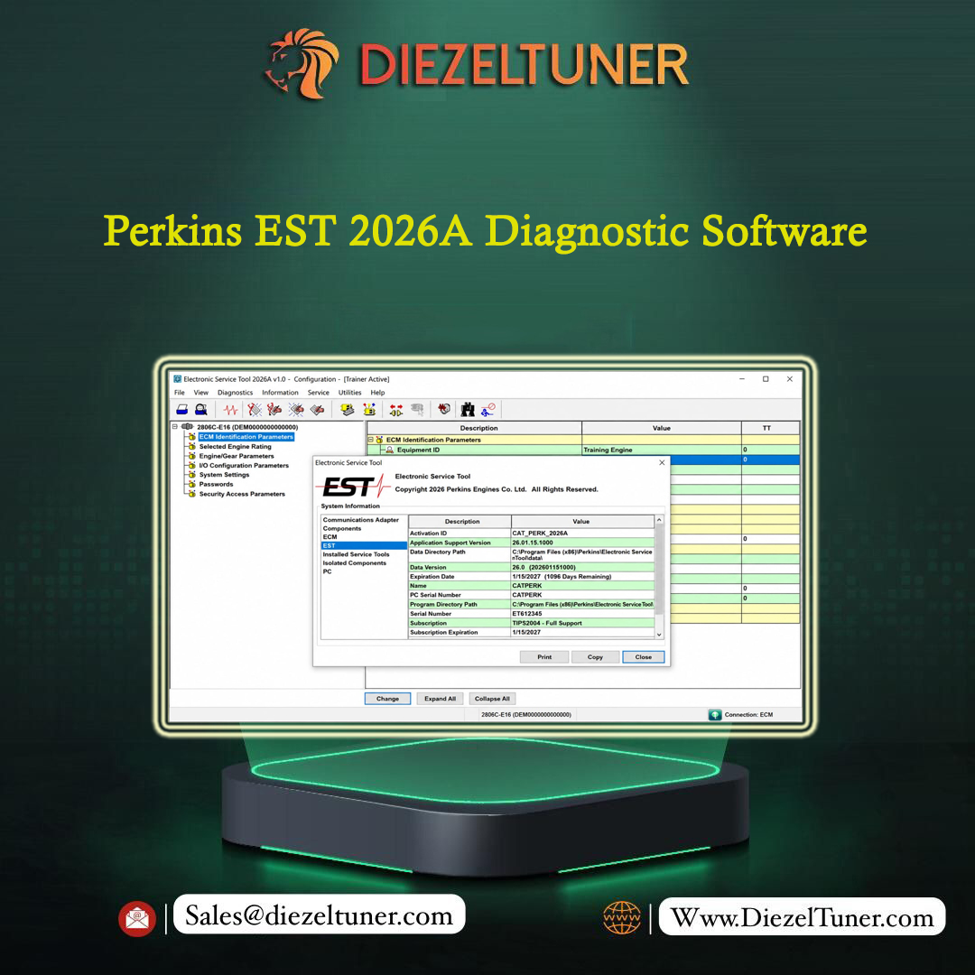 DiezelTuner's tweet photo. 𝗔𝗩𝗔𝗜𝗟𝗔𝗕𝗟𝗘 NOW! 🚧
Perkins EST 2026A Diagnostic Software + Factory Password 10 Digit

https://t.co/3F8x4UTndC

More information in

https://t.co/iD59fOhyDV

We are ready to clarify your doubts. Contact us ⬇️
📷Telegram: https://t.co/e0CMdxJO9e
📷e-mail: Sales@diezeltuner. https://t.co/pUBKICp3X1