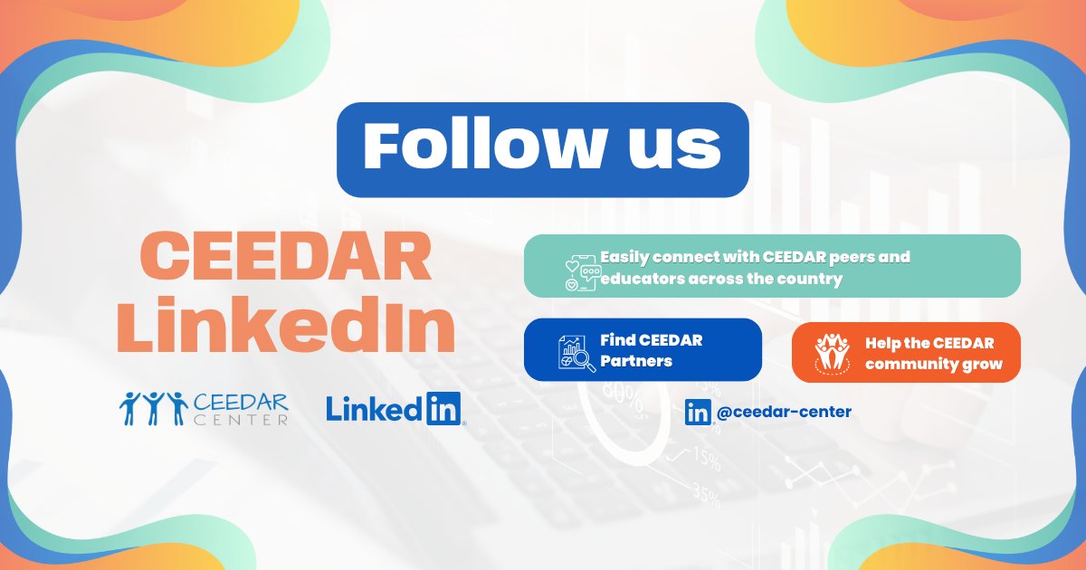 CeedarCenter's tweet photo. Already following us here? Join us on LinkedIn to tap into a national network of CEEDAR peers, partners, and educators—your easiest way to stay connected and collaborate across states. https://t.co/QXb2B8VivY