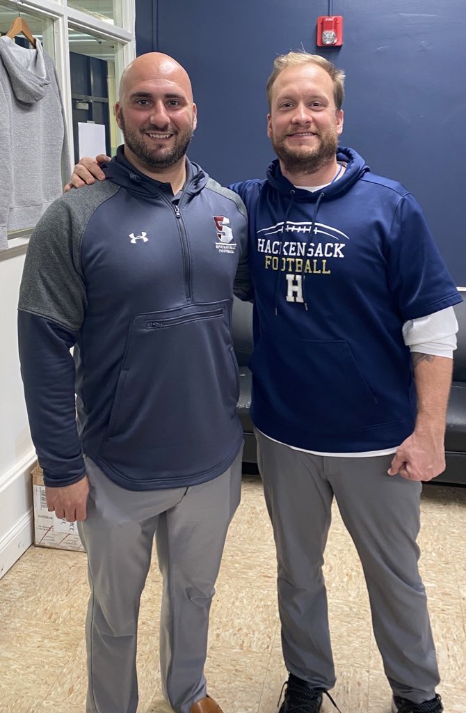 Coach_Ressler's tweet photo. Sending many, many thoughts and prayers to the family of Lou DiRenzo Jr and all the football programs he touched.  Helluva Coach but more importantly he was a genuine person. I always appreciated him coming by Hackensack and our talks about everything including life, family, and then football.