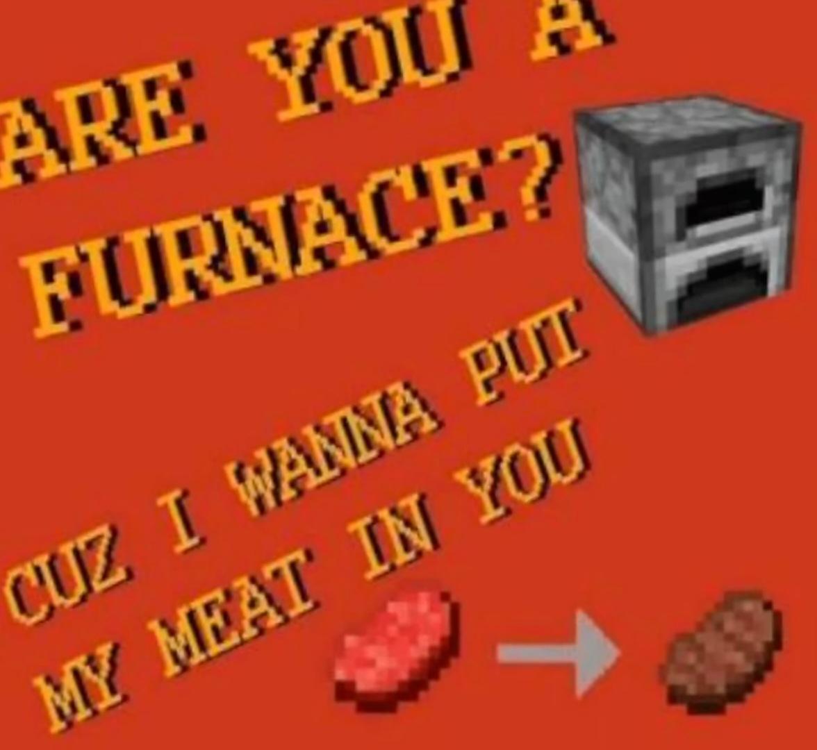 MinecraftMeme16's tweet photo. Is this a good pickup line or nah? https://t.co/xuKcGrjcV6