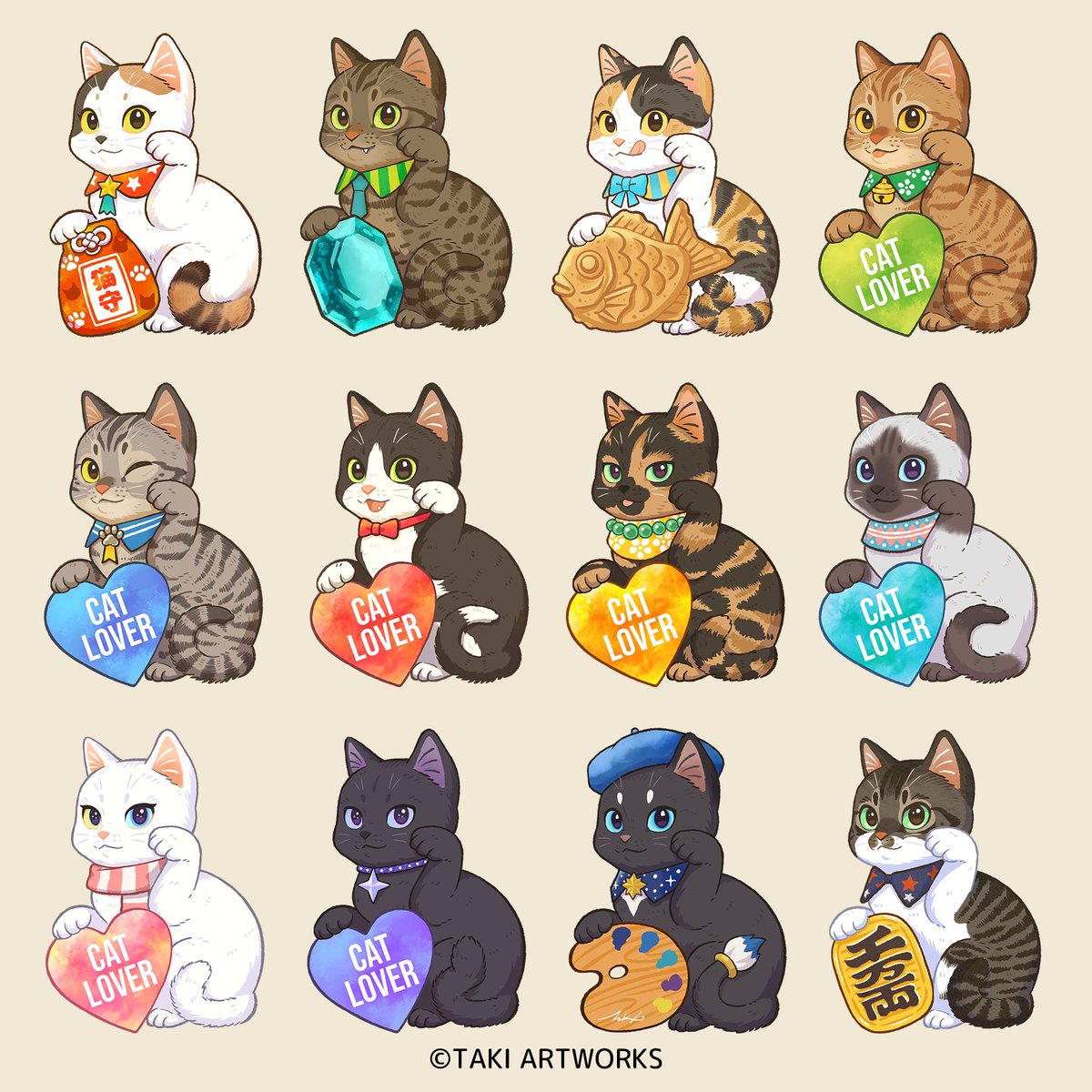 takiartworks's tweet photo. 招き猫はいかがですか？ https://t.co/UFNzS6LGKj