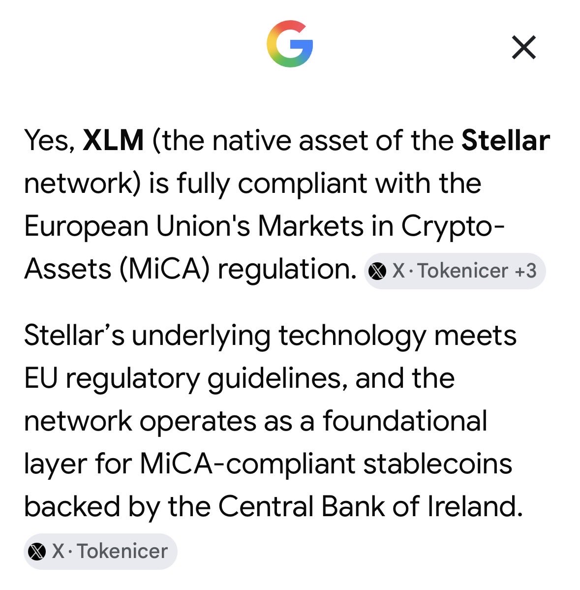 SherwinLining's tweet photo. XLM Family:

Come July 1st only a few Crypto Companies can operate in Europe and XLM is one of them!!! 

Great news for XLM holders! Soon!! 🔥🔥🚀🚀 https://t.co/ZHzRKeuRLk