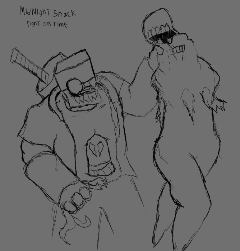 GroovyFellar's tweet photo. Bot Snack time sketchdump. https://t.co/3vJzmWBhVs