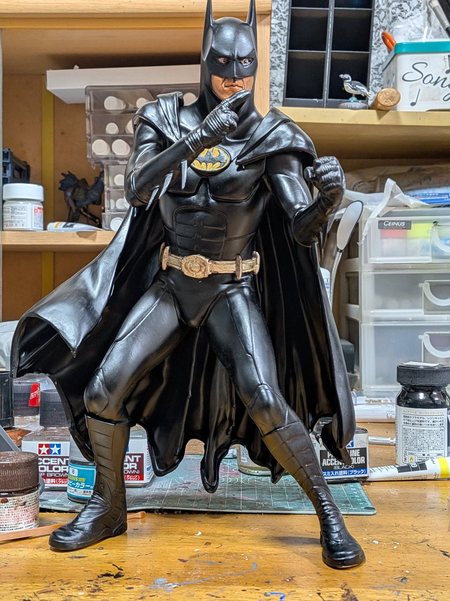 ホライゾン 1/6バットマン（リターンズ） 目に粘膜クリアー、肌に