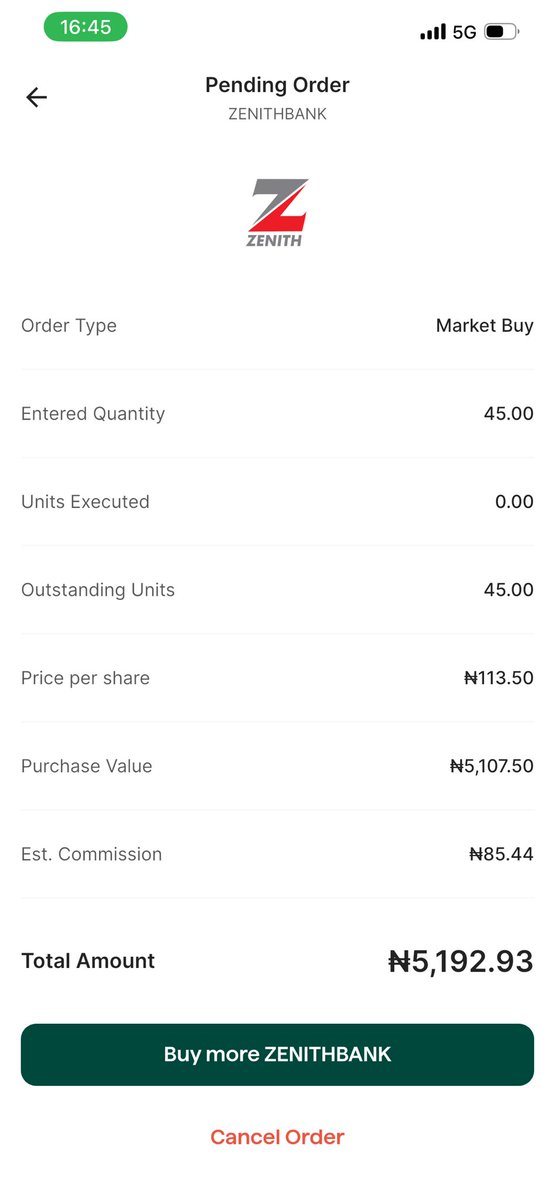 Masquanda's tweet photo. And yesterday I bought my first ever shares from @ZenithBank 🤭 

Would probably stack up https://t.co/qzlLcaGp8u