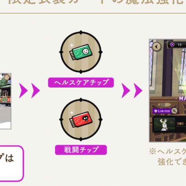 P_oNp2's tweet photo. キャラ育成するのにヘルスケアチップもあるのNRC生は戦闘チップだけでは❓とか思うなど https://t.co/O5f3al4vaP