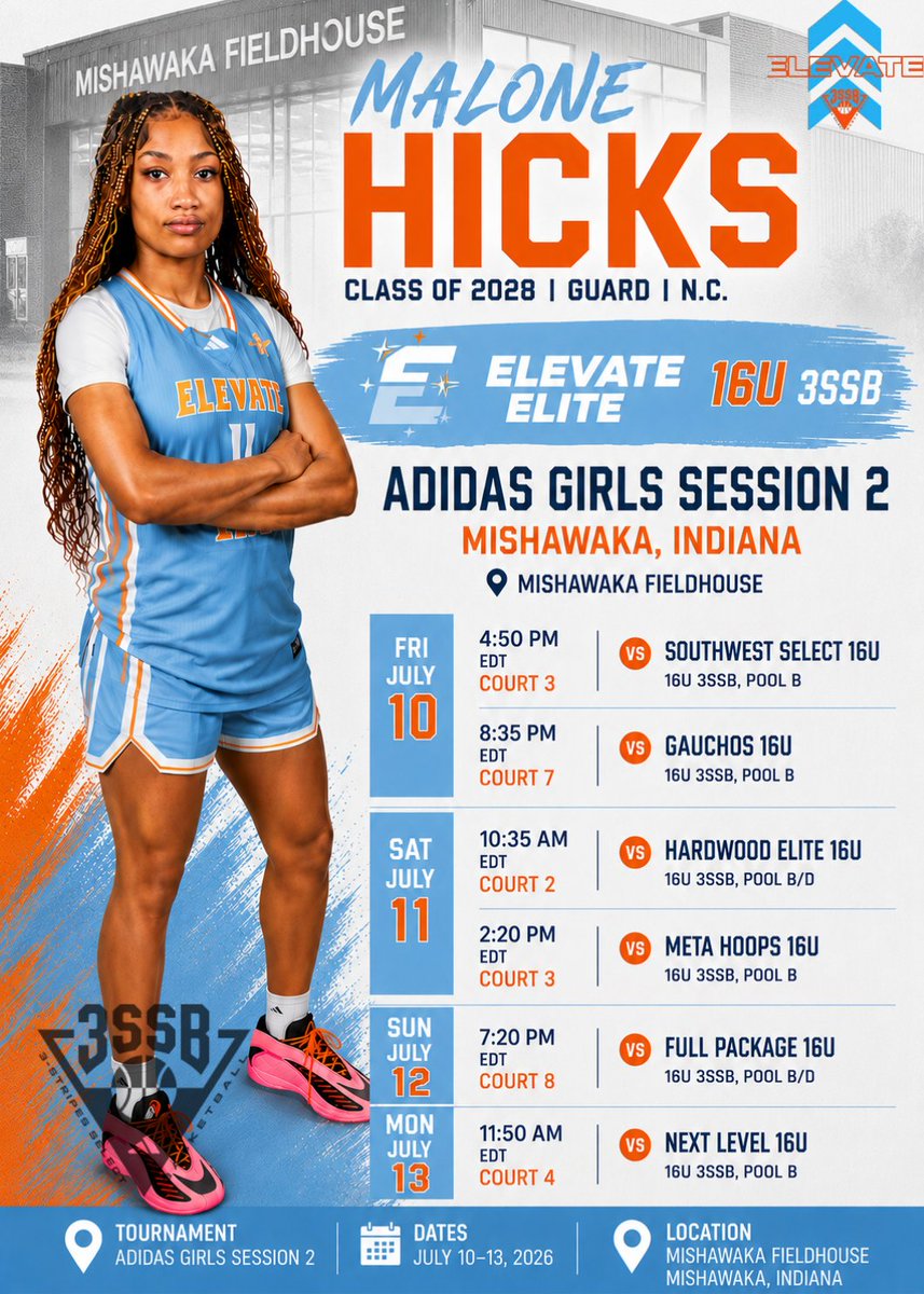 MaloneHicks2028's tweet photo. Adidas Session 2 starts next week in Indiana. Come check us out!🏀🔥 https://t.co/HDMmRH68Y0