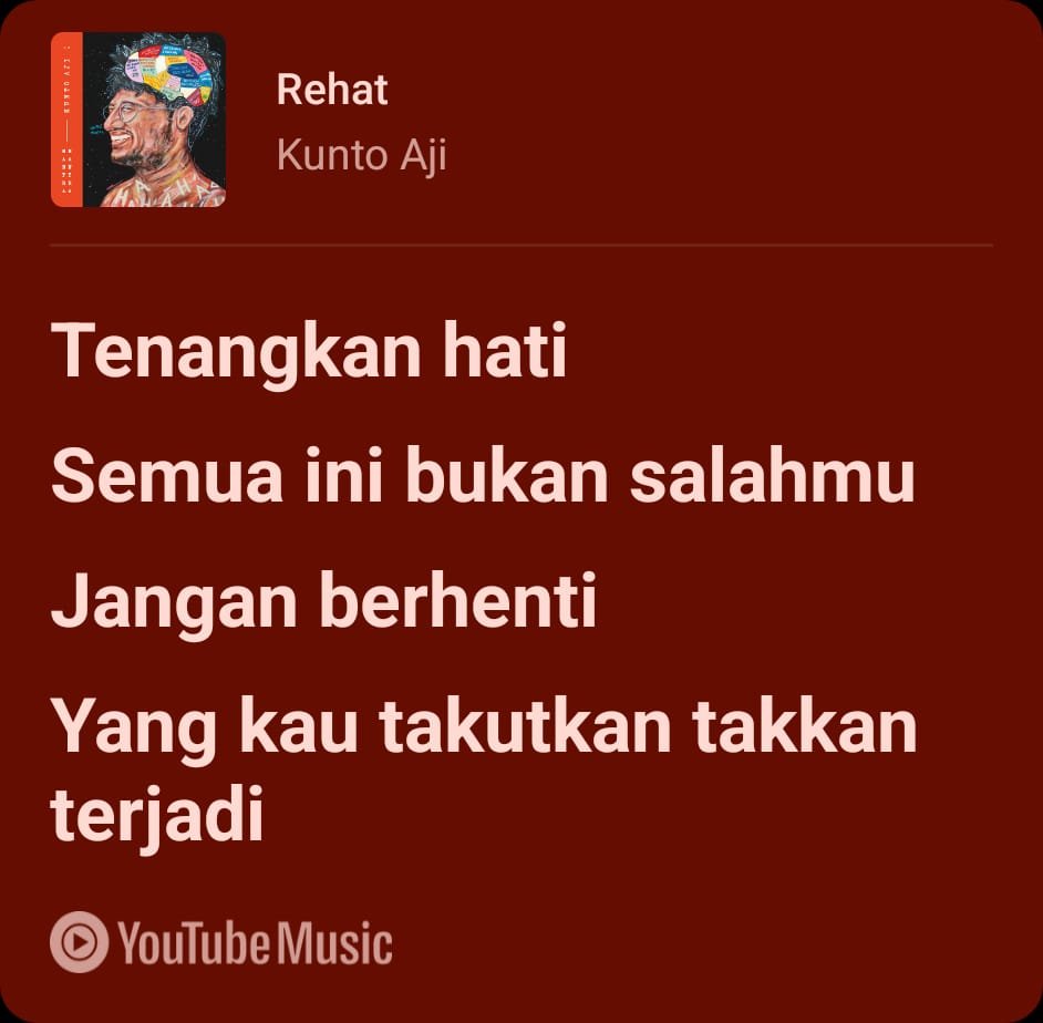SAIBdelvi's tweet photo. Tanda2 bahwa masa-masa hidup kali ini beratnya cukup merata bagi kebanyakan orang adalah dgn hype-nya lagu2 yg bertujuan menenangkan jiwa. https://t.co/o3MBhKX1Gl