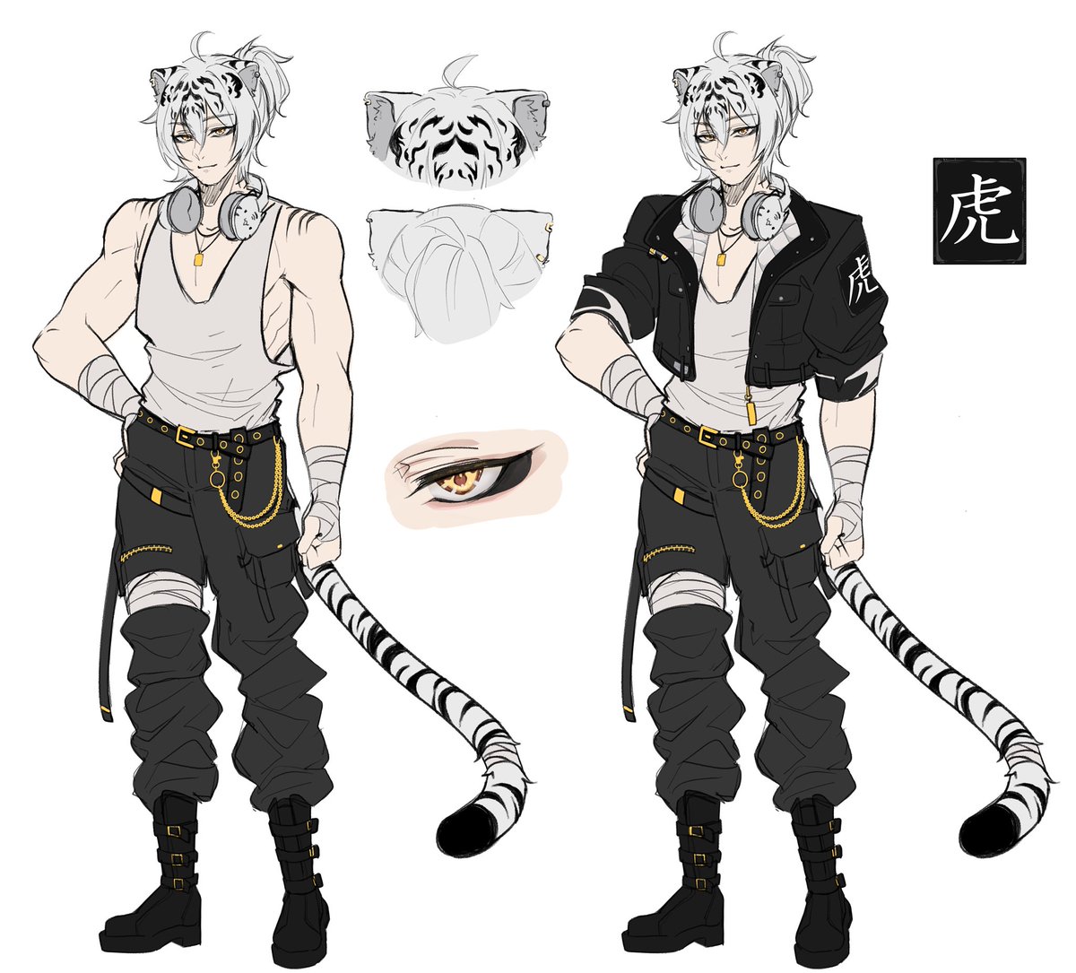 Zantaiga's tweet photo. [Tags &amp; Reference Sheet]

🐯Art: #taigart
🐯Clips: #taigaclips

🐯Twitch: https://t.co/8oPcGNwiWh
🐯Throne: https://t.co/SEfzt9hF5j

📧buisness: zantaigavt@gmail.com https://t.co/K9Wqjk9fNi
